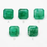 0.75 to 1ct One-of-a-Kind Emerald Cut Brazilian Emeralds
