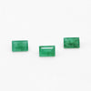 3x2mm A Dark Brazilian Emerald Baguettes