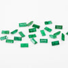 4x2 to 5x2.5mm AA Dark Brazilian Emerald Baguettes