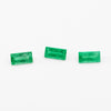 4x2 to 5x2.5mm AA Dark Brazilian Emerald Baguettes