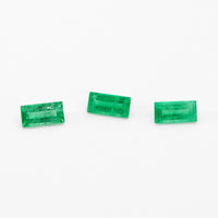 4x2 to 5x2.5mm AA Dark Brazilian Emerald Baguettes