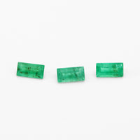 4x2 to 5x2.5mm A Dark Brazilian Emerald Baguettes