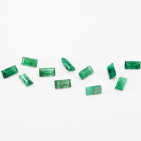 4x2 to 5x2.5mm B Dark Brazilian Emerald Baguettes
