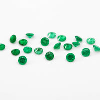 1 to 3.75mm AAA Dark Brazilian Emerald Rounds