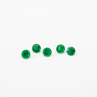 1 to 3.75mm AAA Dark Brazilian Emerald Rounds