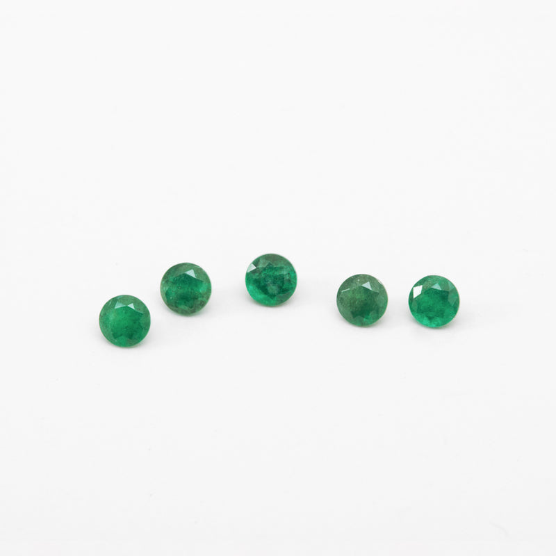 1 to 3.75mm A Dark Brazilian Emerald Rounds