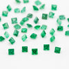 1.5 to 3mm AAA Dark Brazilian Emerald Princess Cuts
