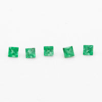 1.5 to 3mm AA Dark Brazilian Emerald Princess Cuts