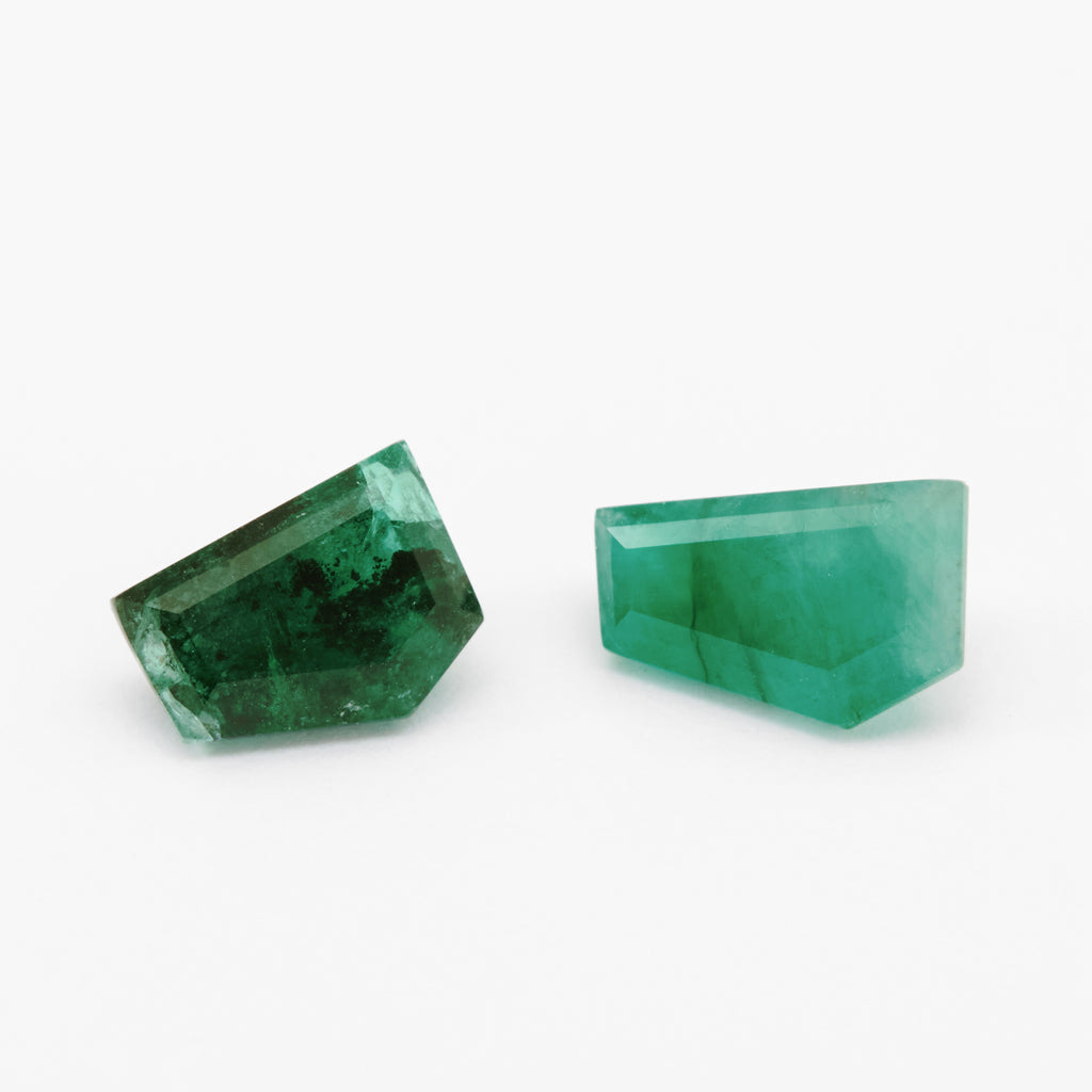 0.50 to 1.25ct One-of-a-Kind Brazilian Emerald Freeforms