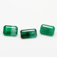 0.75 to 1.75ct One-of-a-Kind Emerald Cut Brazilian Emeralds