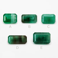 0.75 to 1.75ct One-of-a-Kind Emerald Cut Brazilian Emeralds