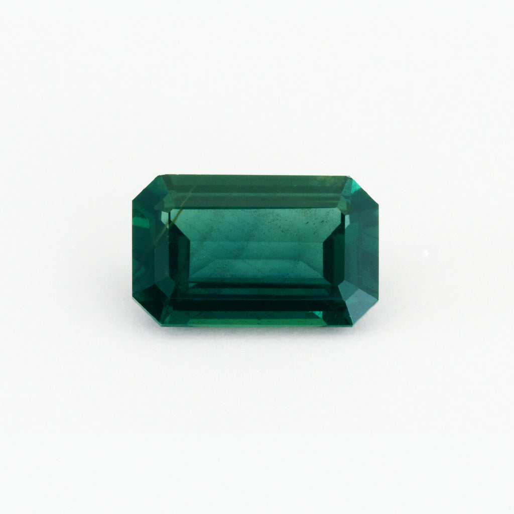 1.41ct Peacock Green Nigerian Sapphire Emerald Cut – Columbia Gem