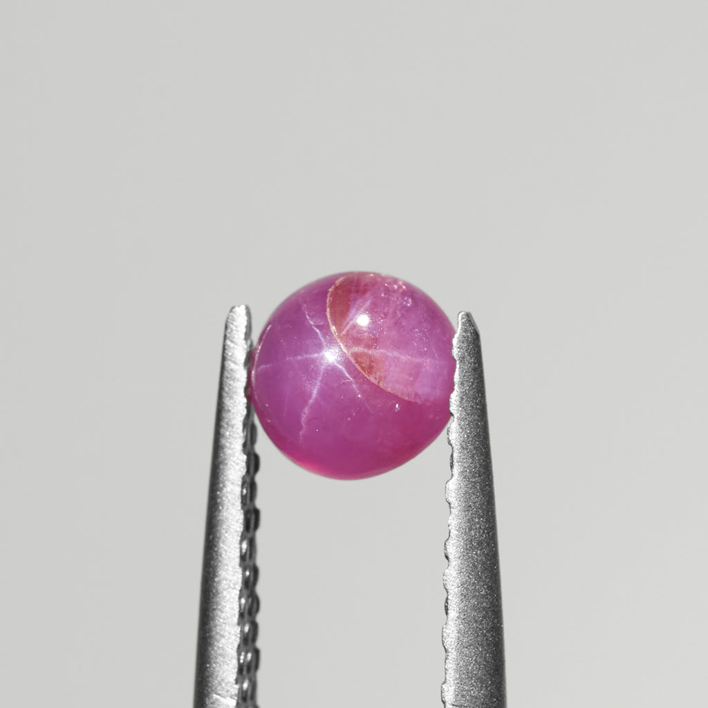 1.10ct Ruby Round Star Cab