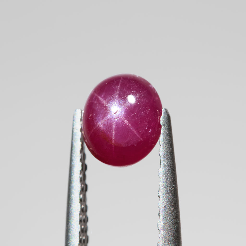 1.64ct Ruby Oval Star Cab