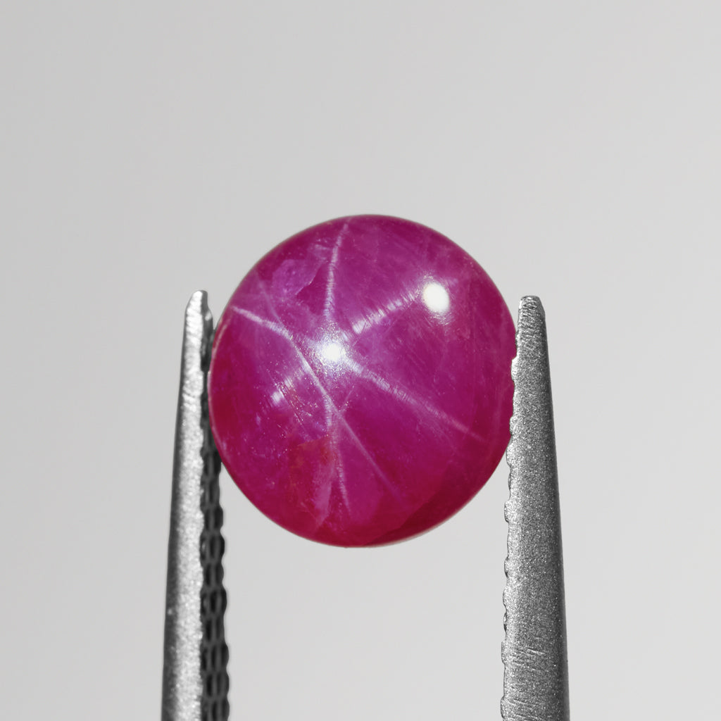 3.67ct Ruby Round Star Cab