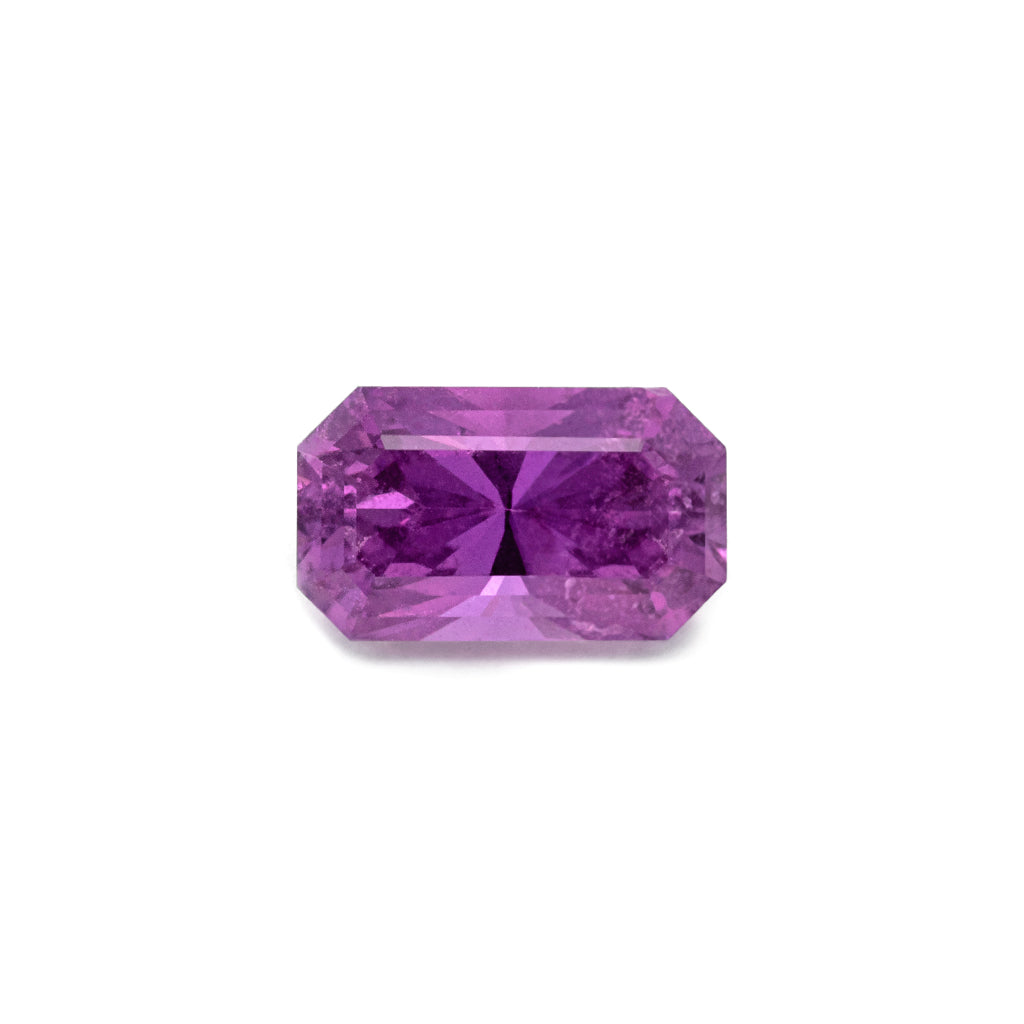 1.77ct Purple Madagascar Sapphire Brilliant Emerald Cut
