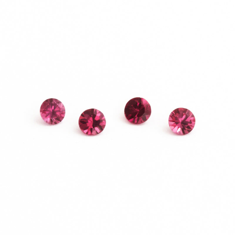 1 to 3mm Burgundy Pomme Ruby™ Rounds