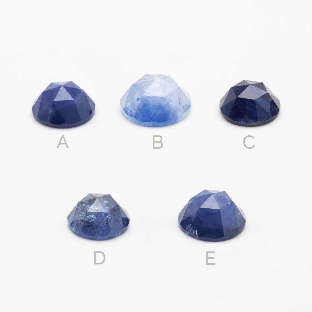 1 to 2ct One-of-a-Kind Ceylon Sapphire Rose Cut Rounds
