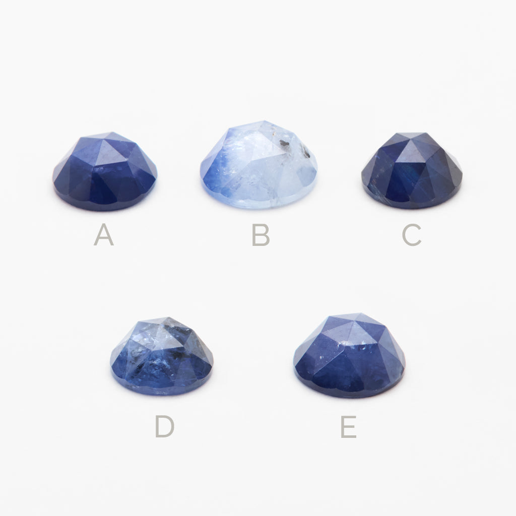 1 to 2ct One-of-a-Kind Ceylon Sapphire Rose Cut Rounds