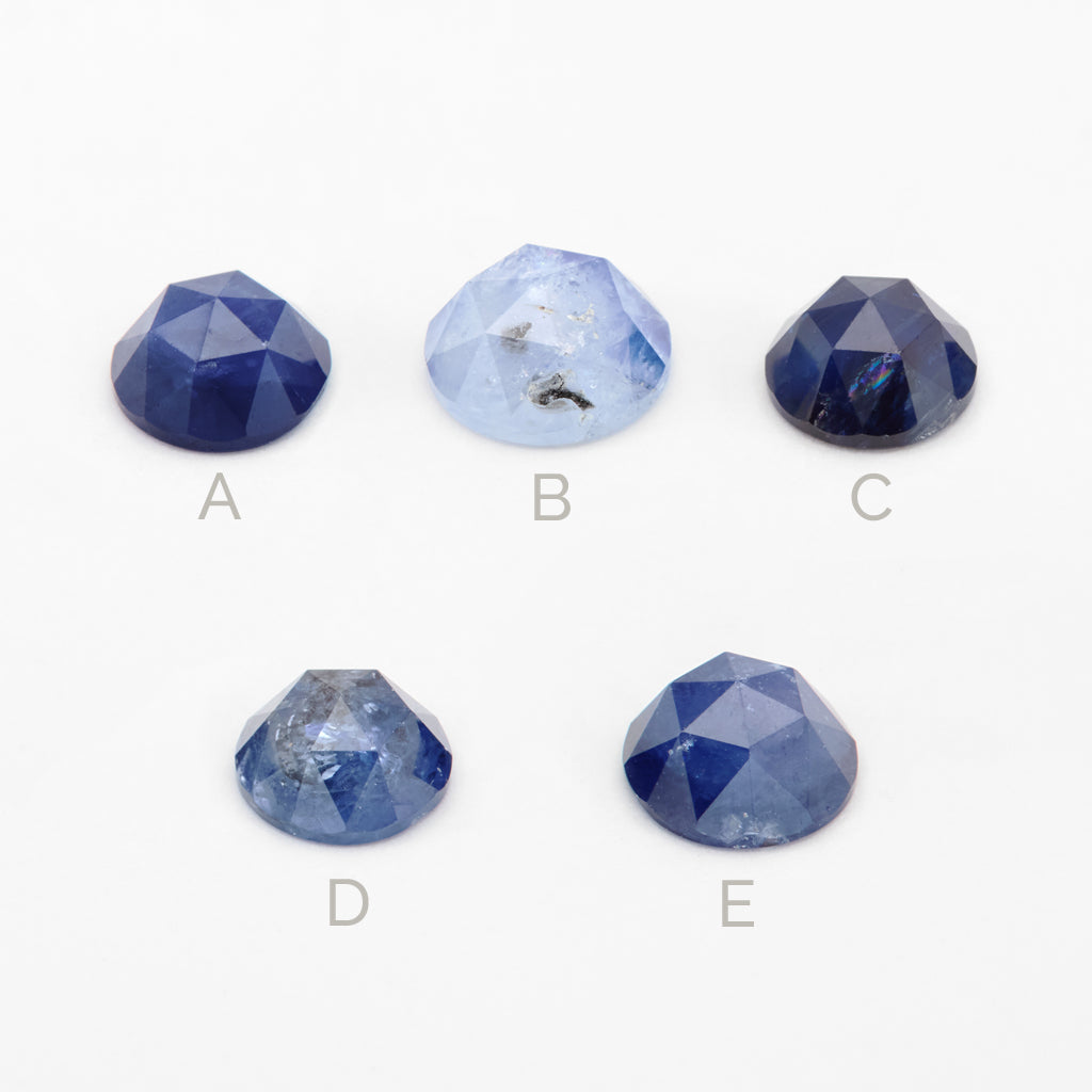 1 to 2ct One-of-a-Kind Ceylon Sapphire Rose Cut Rounds