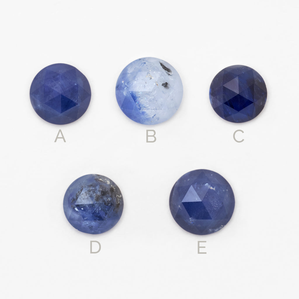 1 to 2ct One-of-a-Kind Ceylon Sapphire Rose Cut Rounds