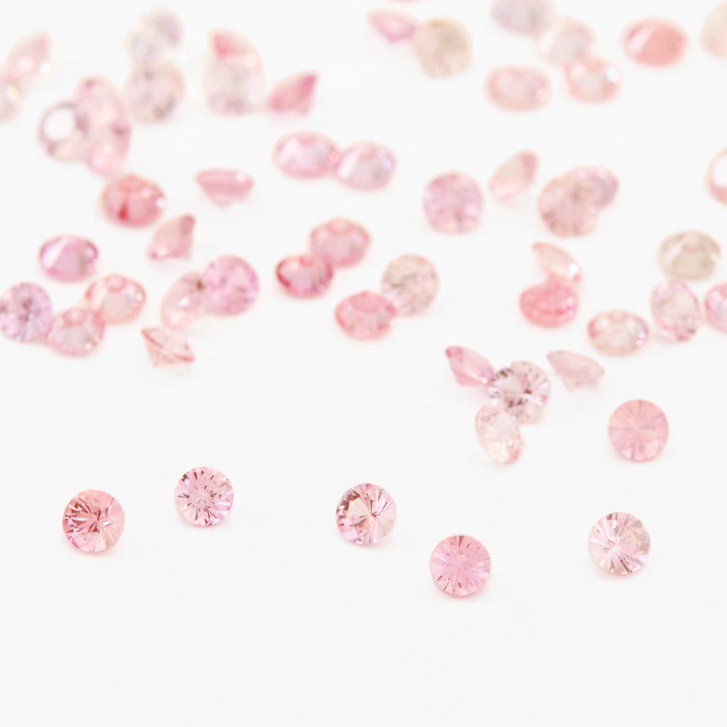 1.1 to 3.75mm Padparadscha African Sapphire Rounds