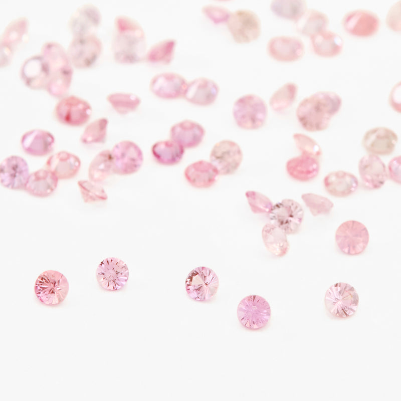 1.1 to 3.75mm Padparadscha African Sapphire Rounds
