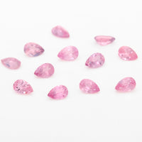 3x2 to 4x2.5mm Light Pink Untreated Tanzanian Sapphire Pears