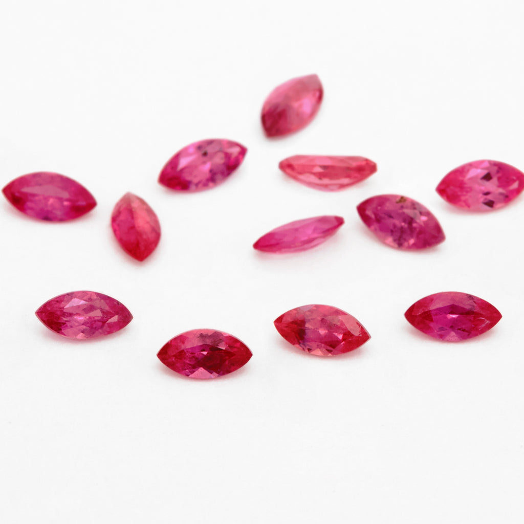 4x2 to 5x2.5mm Untreated Fine Winza Ruby Marquise