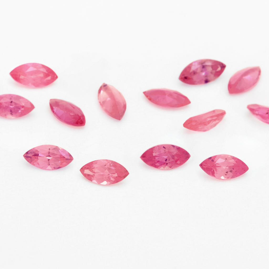 3x1.5 to 5x2.5mm Untreated Dark Pink Winza Sapphire Marquise