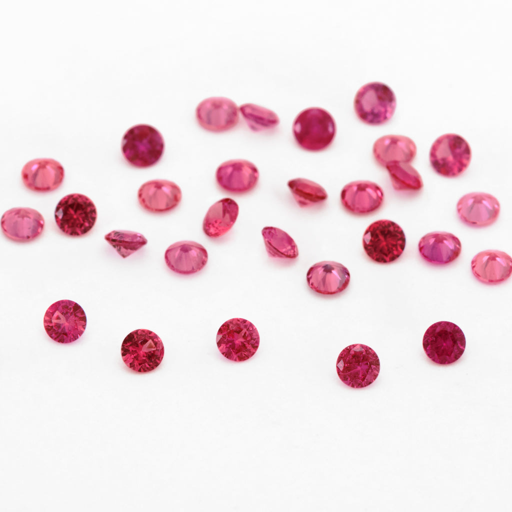 1 to 3.75mm Bright Untreated Winza Ruby Rounds