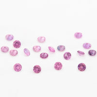 1 to 3.75mm Fuchsia Untreated Winza Sapphire Rounds