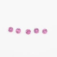 1 to 3.75mm Fuchsia Untreated Winza Sapphire Rounds