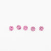 1 to 3.75mm Light Pink Untreated Tanzanian Sapphire Rounds