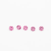 1 to 3.75mm Light Pink Untreated Tanzanian Sapphire Rounds