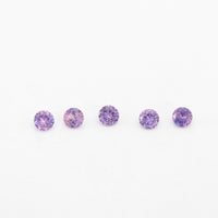 1 to 3.75mm Lavender Untreated Winza Sapphire Rounds