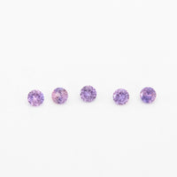 1 to 3.75mm Lavender Untreated Winza Sapphire Rounds