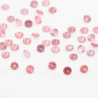 1 to 3.75mm Dark Padparadscha Untreated Winza Sapphire Rounds