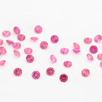 1 to 3.75mm Dark Pink Untreated Winza Sapphire Rounds