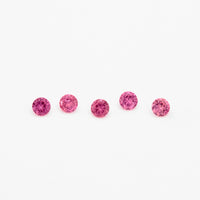 1 to 3.75mm Dark Pink Untreated Winza Sapphire Rounds