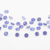 1 to 3.75mm Purple Untreated Tanzanian Sapphire Rounds