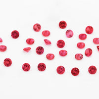 1 to 3.75mm Untreated Tanzanian Ruby Rounds