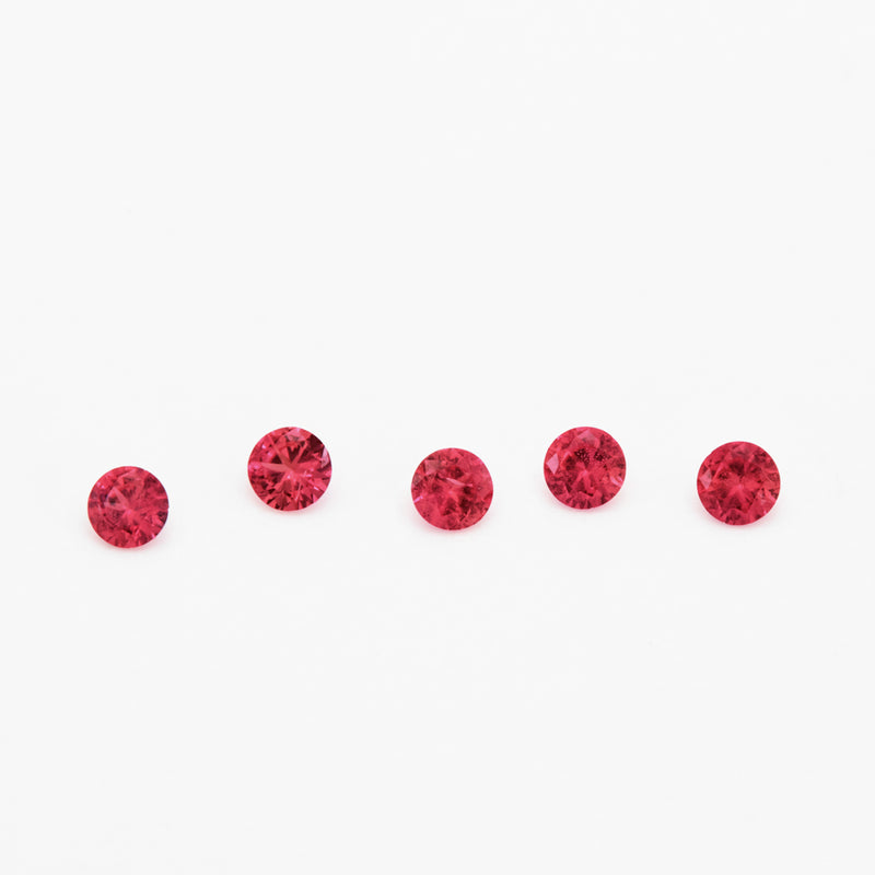 1 to 3.75mm Untreated Tanzanian Ruby Rounds