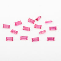 3x1.5 to 5x2.5mm Dark Pink Untreated Winza Sapphire Baguettes