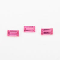 3x1.5 to 5x2.5mm Dark Pink Untreated Winza Sapphire Baguettes