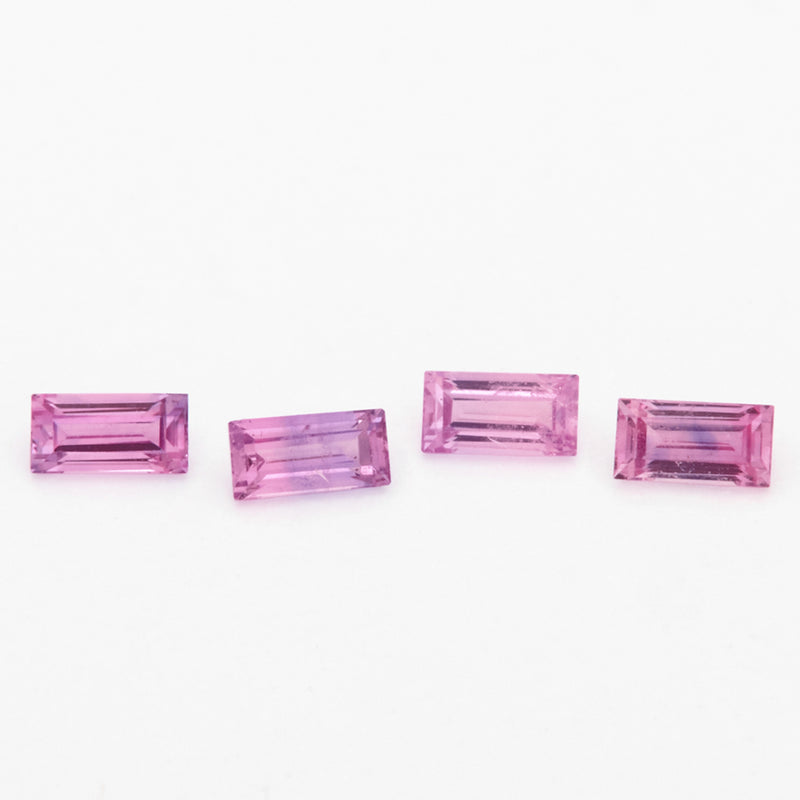 3x1.5 to 4x2mm Fuchsia Untreated Winza Sapphire Baguettes