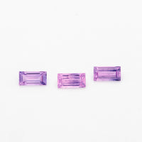 3x1.5 to 4x2mm Lavender Untreated Winza Sapphire Baguettes
