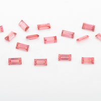 3x1.5 to 5x2.5mm Padparadscha Untreated Winza Sapphire Baguettes