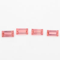 3x1.5 to 5x2.5mm Padparadscha Untreated Winza Sapphire Baguettes