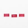 3x1.5 to 5x2.5mm Untreated Tanzanian Ruby Baguettes